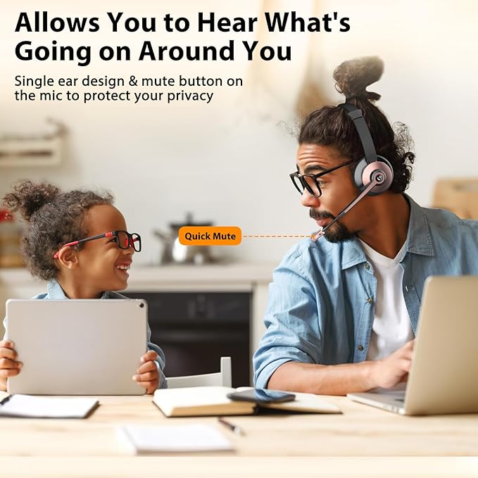 Auriculares Inalámbricos con Micrófono para Trabajo miniatura 4