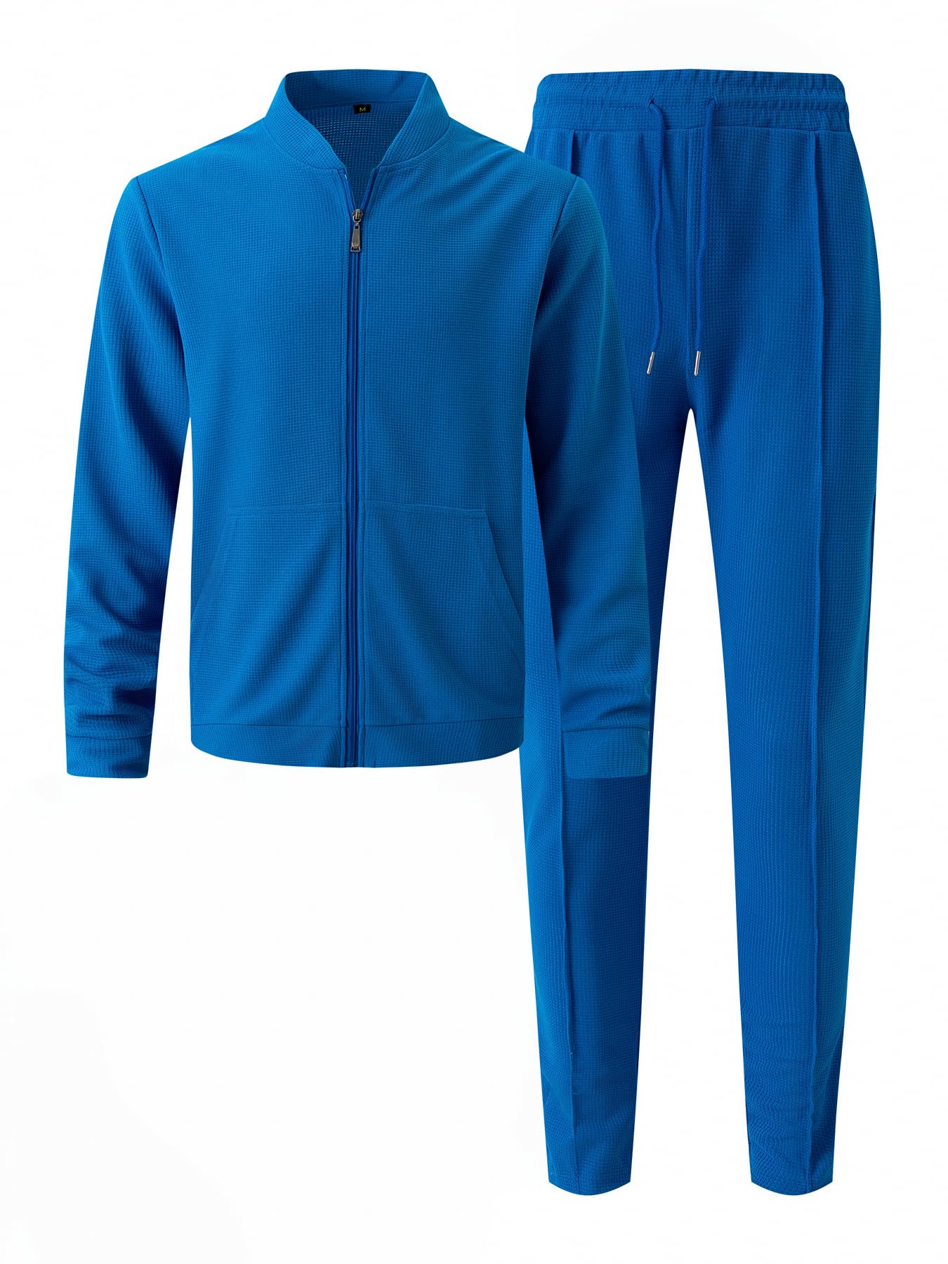 Tracksuits Da Uomo 2 Pezzi Camicia Sportiva Con Colletto Da Baseball Felpa Set Tuta Da Uomo Allenamento Top & Bottom Set Sport Jogging Suit Set