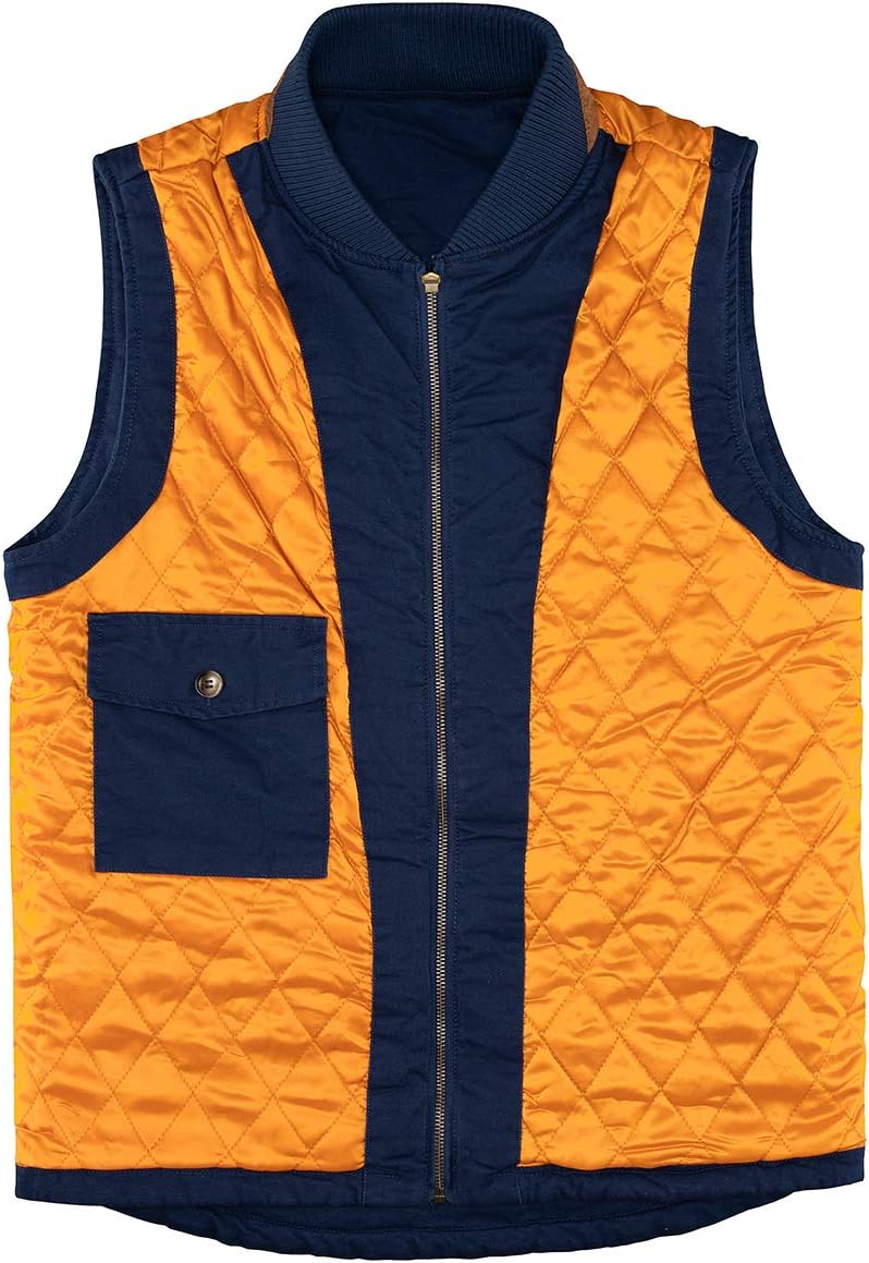 Lisskolo Men's Quilted Lined Vest Washed Canvas Winter Warm Outdoor Hunting Work Utility Travel Vest Jacket - Image 3