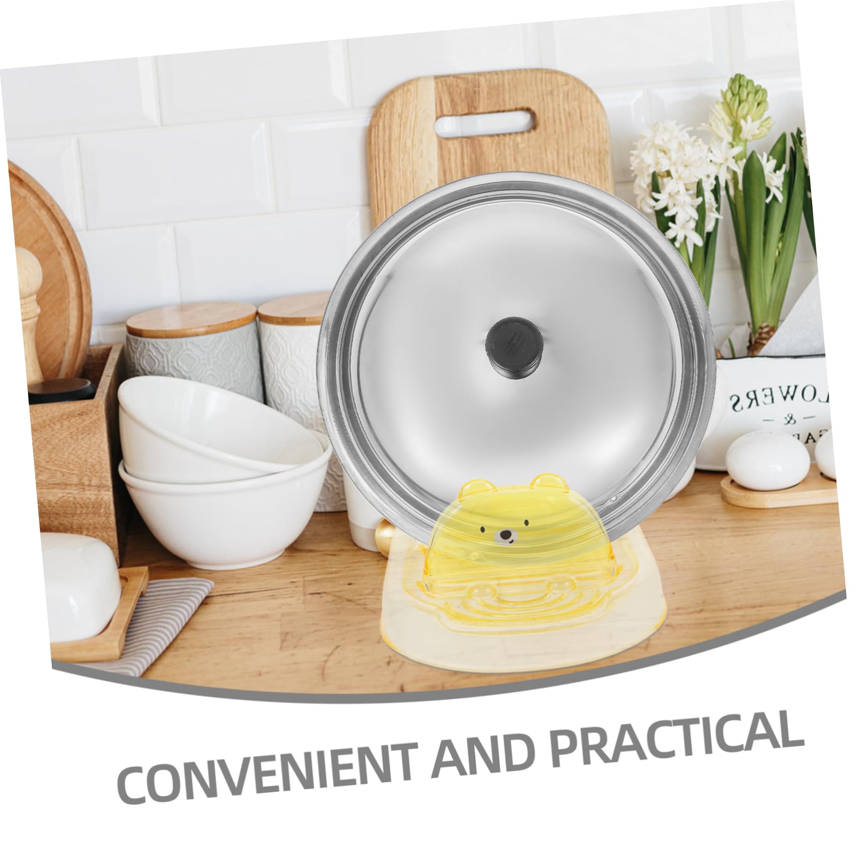 MAGICLULU 5 Pz Cremagliera Del Coperchio Porta Mestoli Da Cucina Porta Mestolo Poggia Utensili Supporto Per Coperchio Pentola Poggiautensili Da Cucina Portacucchiaio Per Piano Cottura P.s