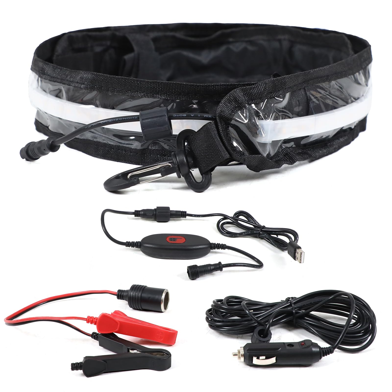 Bande lumineuse DEL 12 V pour auvent de véhicule récréatif avec 2835 puces DEL, étanche IP68 pour camping en plein air et sur terre