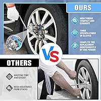 Vista 3 de Saker Juego de Llave Multiplicadora de Torque - Herramienta de Desmontaje de Tuercas de Ahorro de Mano de Trabajo Pesado con Enchufes de 11/16