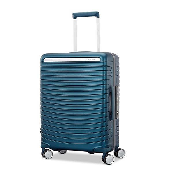 Framelock Max 21 Carry-On Hardshell Zipperless Luggage - Highly Secure Integrated Eazylock Mechanism - RightHeight Adjustable Handle System - 360 Spinner Wheels - Airline Approved - Emerald Teal