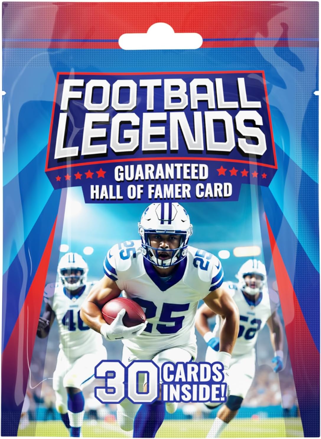 Football Legends Pack, 30 Cards, HOF Guaranteed