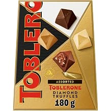 Premium Swiss Chocolate Truffles - Best gift for Friends & Family for Any occasion Toblerone Assorted Diamond Chocolate Truffles 180g
