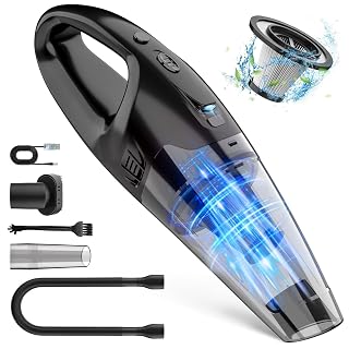 Handheld Vacuum Cordless Rechargeable, 1.65LBs Hand Held Vacuum Cordless, Car Vacuum Portable with LED, USB Charge, for Car/Home/Pet - Amazon product rated Grade A