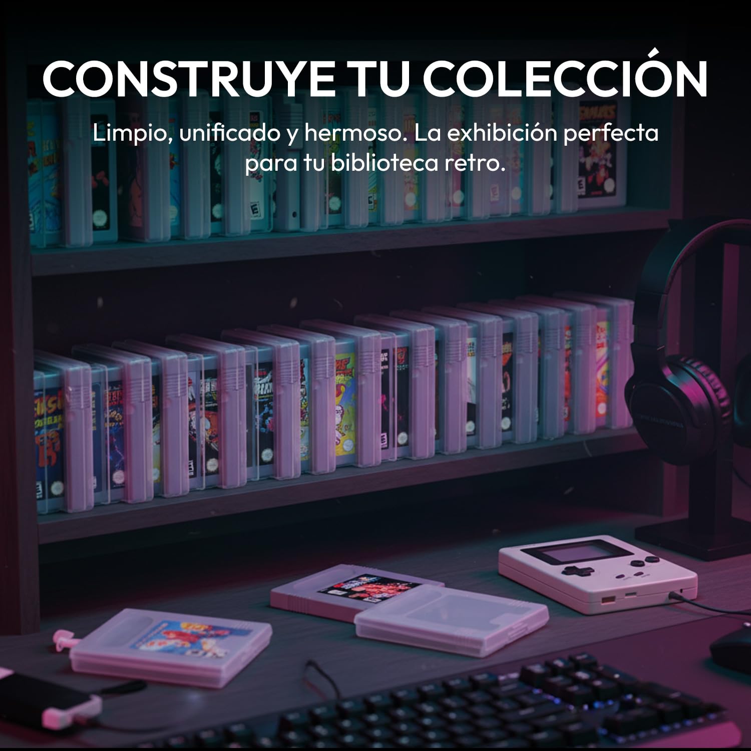 Mcbazel 10Piezas Fundas Protectoras Transparentes para Cartuchos de Juegos de GameBoy/GameBoy Color/GameBoy Pocket, Fundas Rígidas Transparentes para Games Cartridge