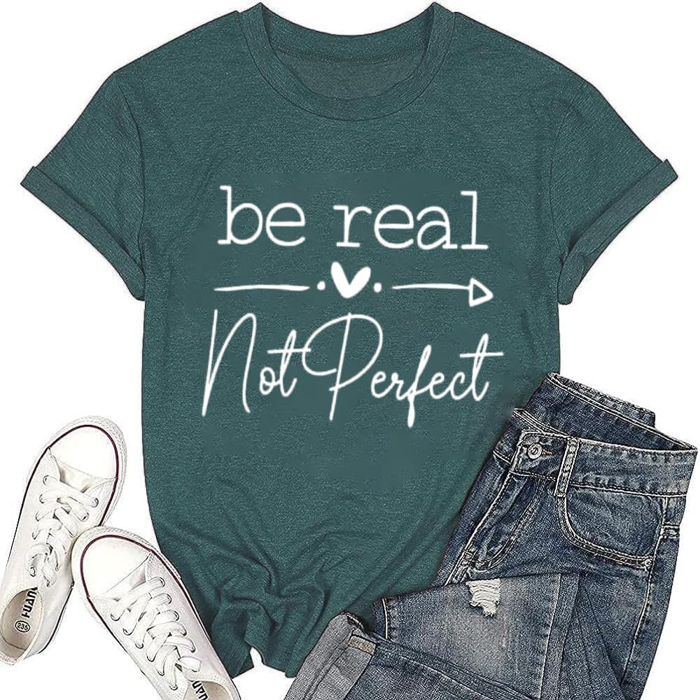 Calvin&SallyCalvin Fun Fact l Don't Care Letter Print T-Shirt for Women Funny Sayings Graphic Tees