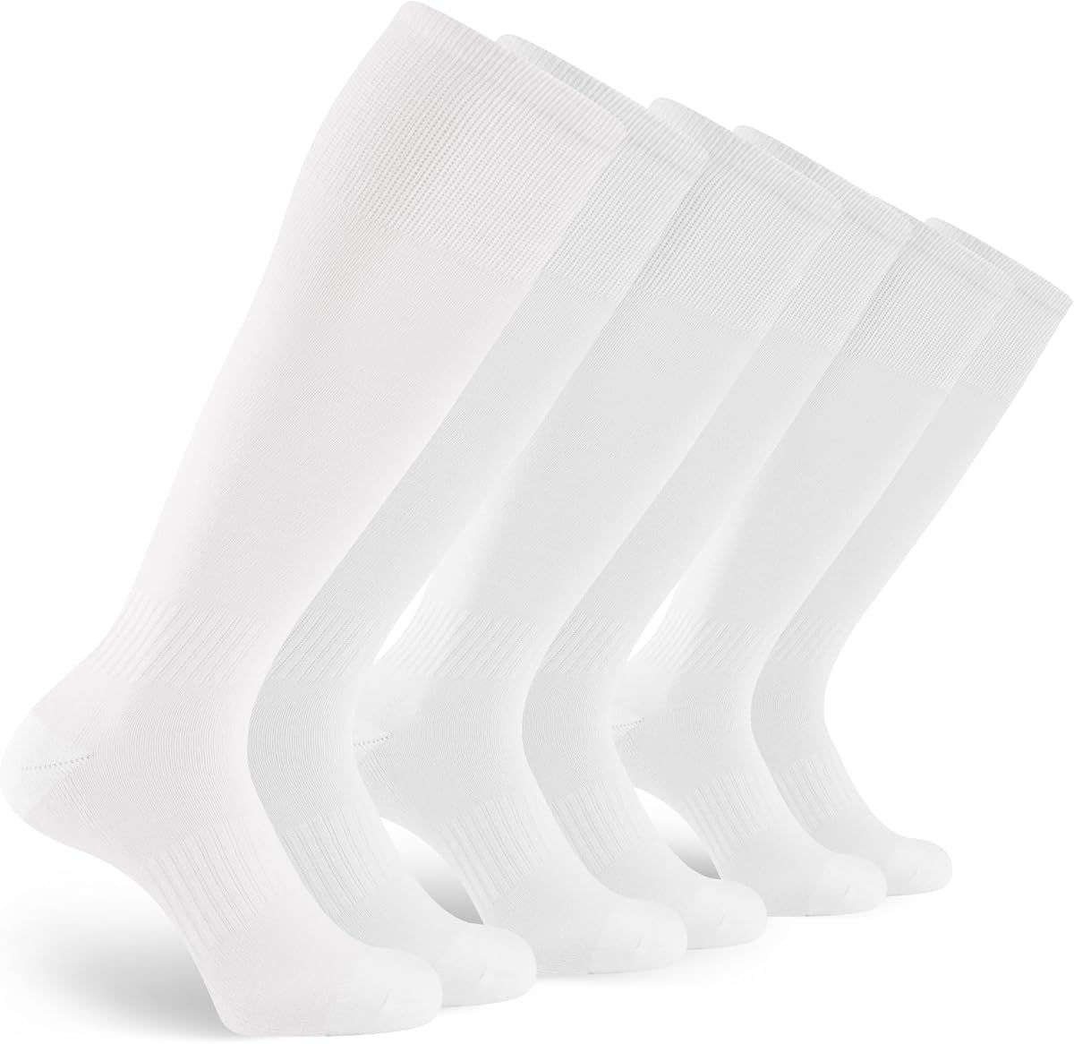 GRAPMKTG 3 Pairs Soccer Football Socks for Youth Baseball Softball Socks for Women and Men Boys Girls