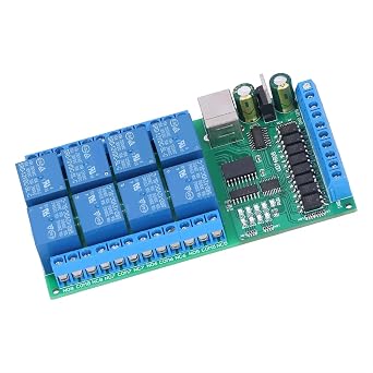 وحدة ترحيل COKYIS 8 قنوات لوحة ترحيل USB متعددة الوظائف مع أوامر at