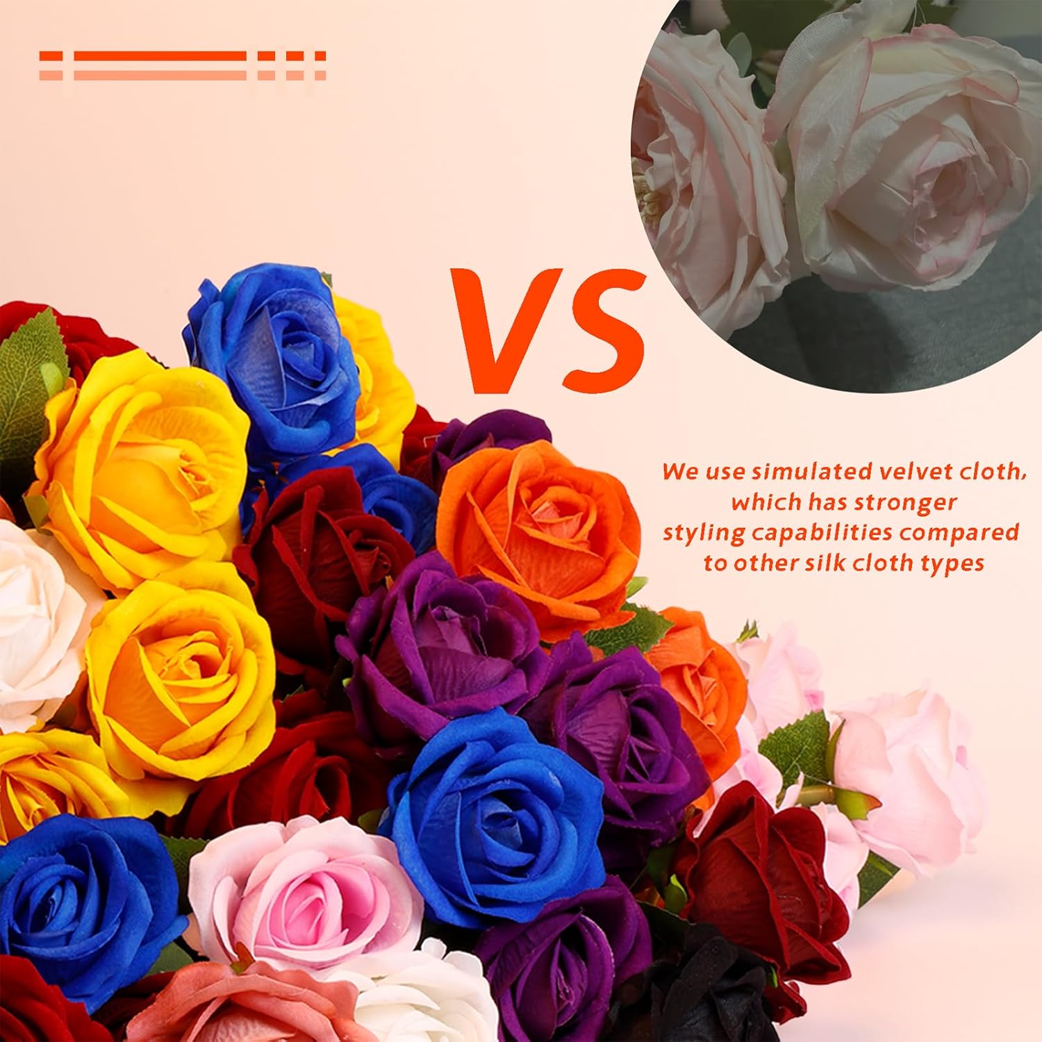 12 Pcs Artificial Rose Flowers, Dark Red Silk Roses with Long Stems, Realistic Fake Roses for Wedding Centerpiece Party Home and Office DIY Decor - Image 3