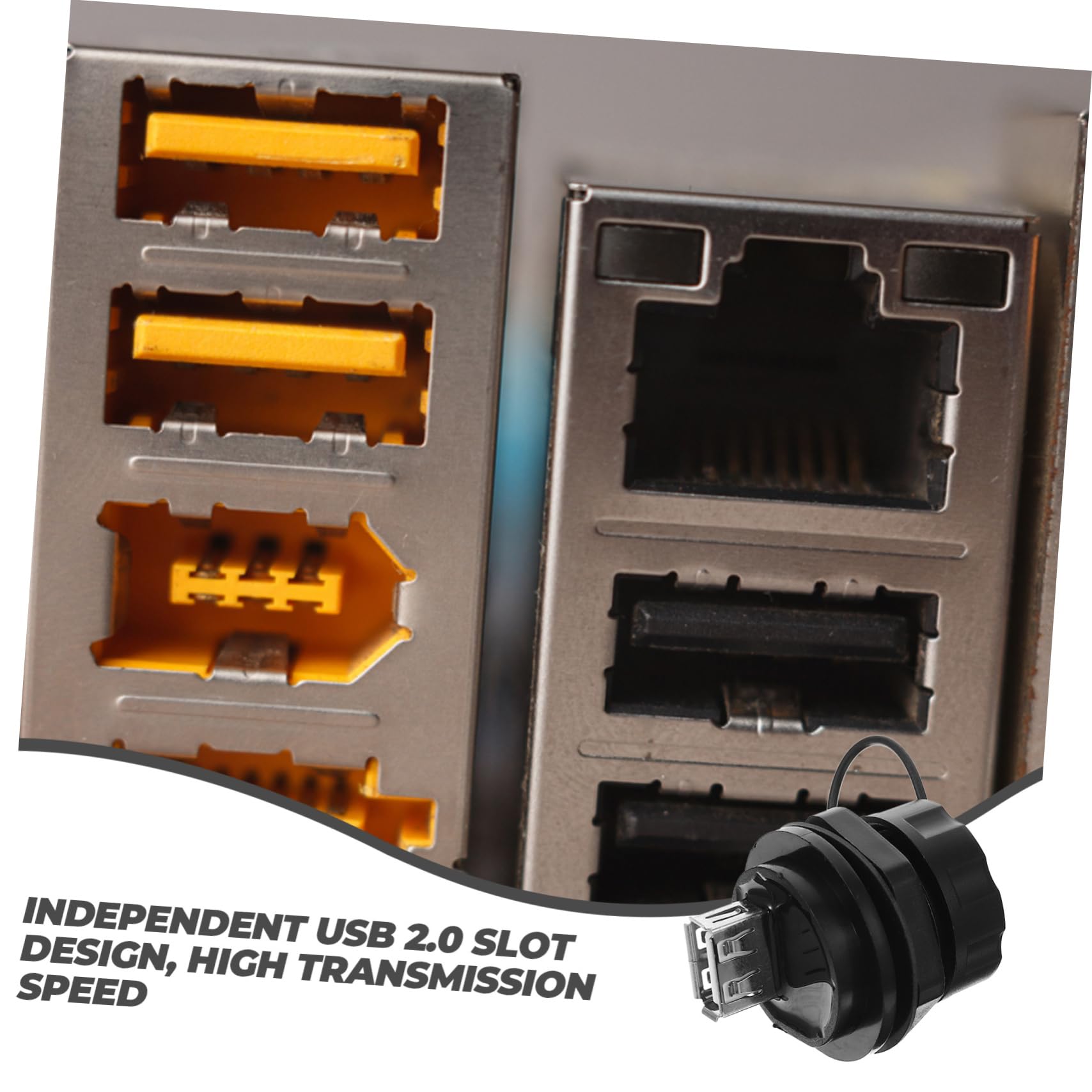 UKCOCO 5stücke USB Pass-Through Adapter Mit Wasserdichtem Design Für Dual-Female- Für Motorräder Und Yachten Schnelle Installation Hohe Übertragungsgeschwindigkeit Bis Mbps