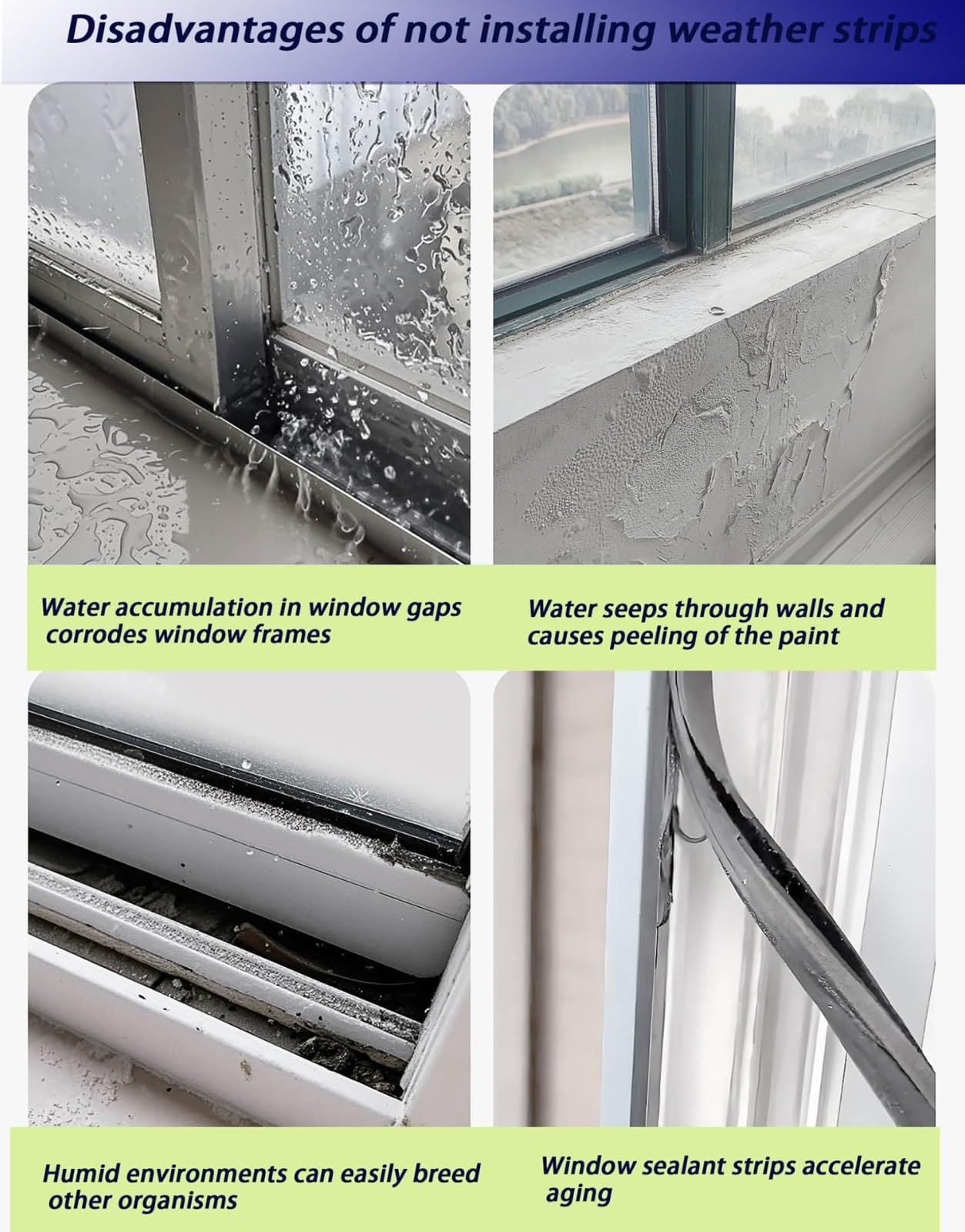 BLUEZY Protector De Lluvia para Ventana Corredera, Barrera De Sellado contra La Intemperie De 18 Mm, Evita El Reflujo De Agua De Lluvia, Barrera De Agua para Alféizar Exterior 200cm