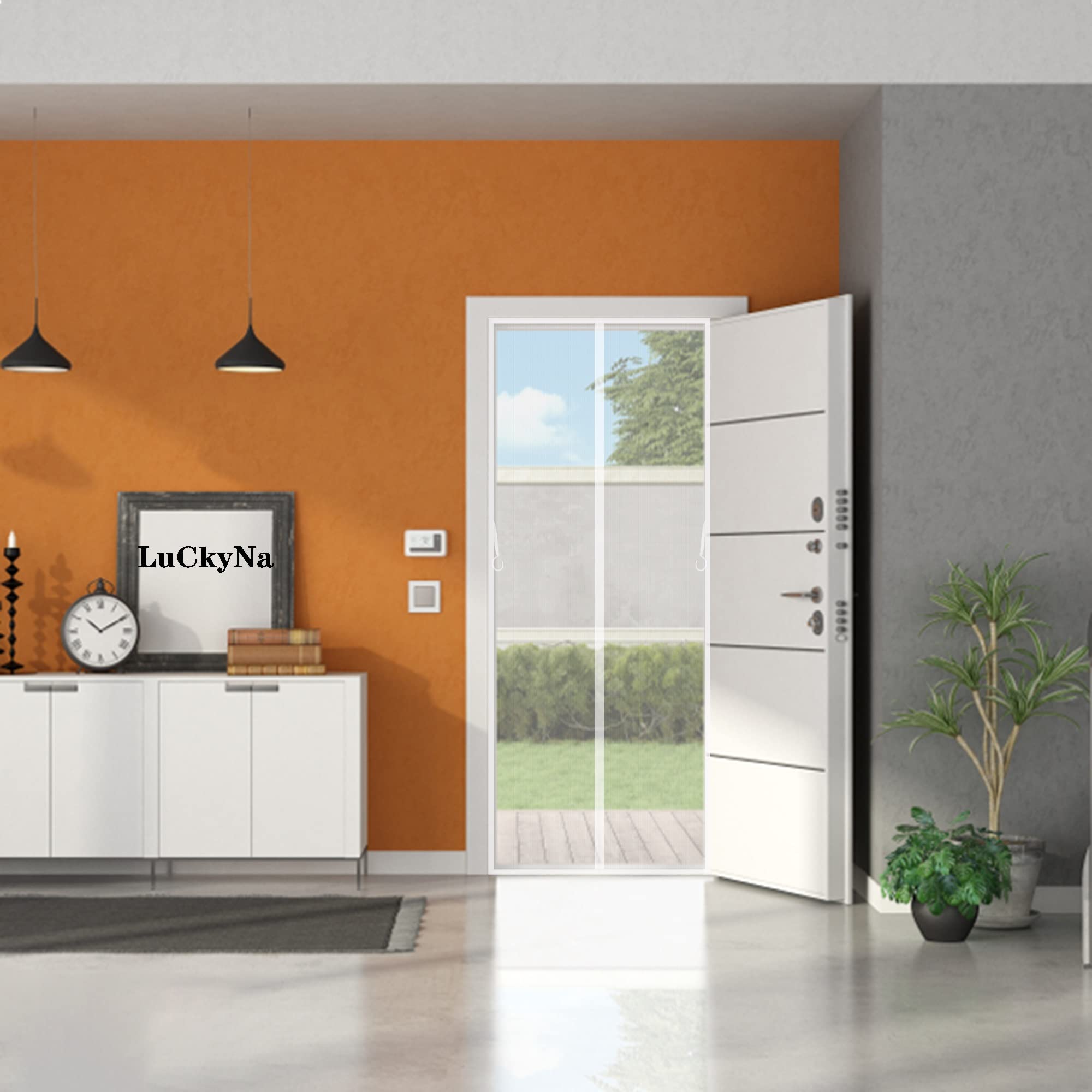 Magnet Fliegengitter Für Balkontür – 195 X 180 Cm, Selbstschließend, Insektenschutz Ohne Bohren