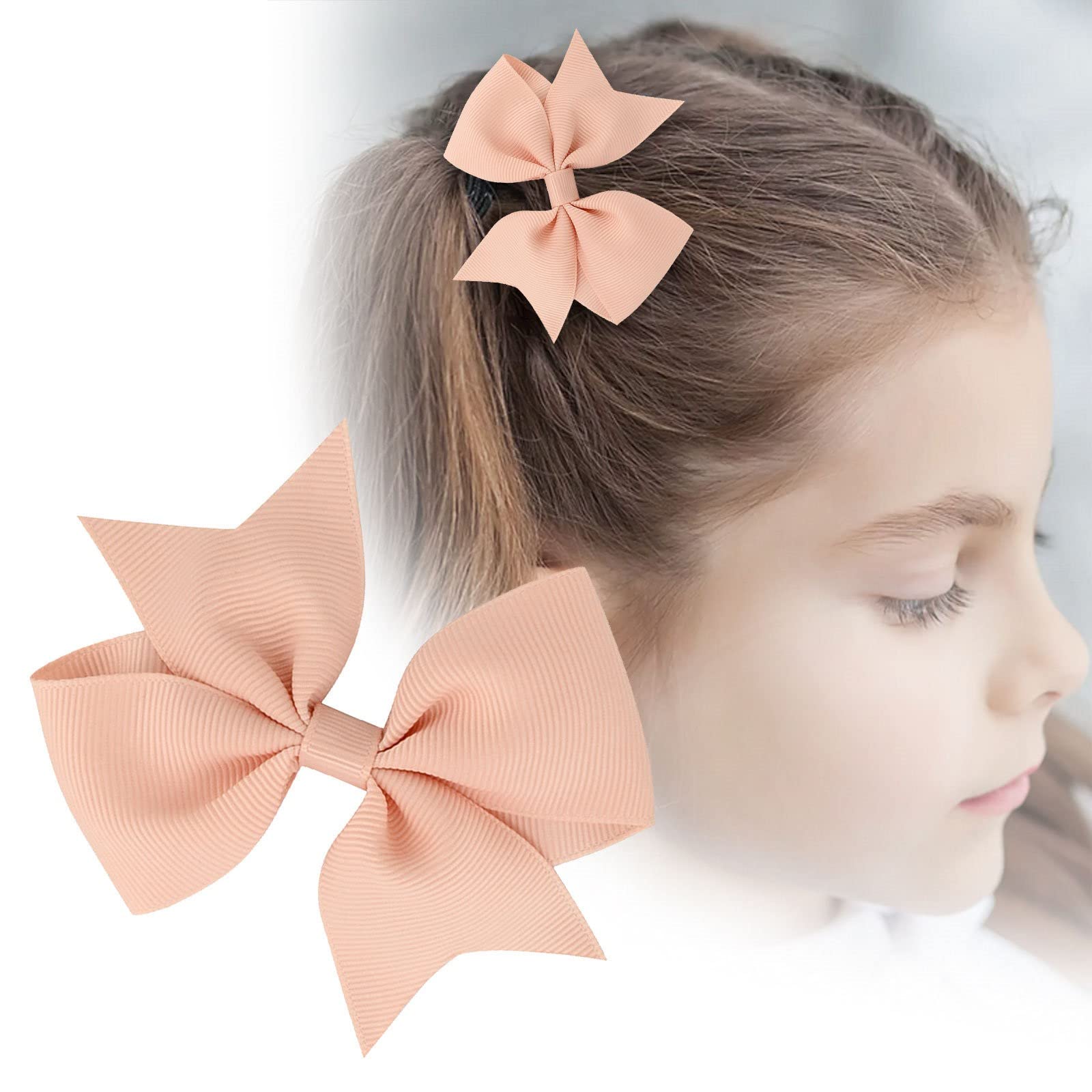 6 Pcs Fiocchetti Per Capelli Bambina Accessori Ragazze Clip - Foto 9