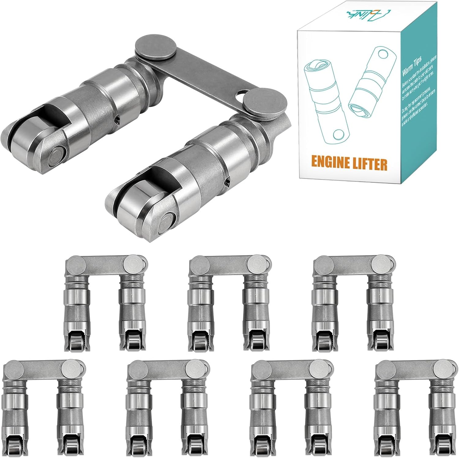 (OEM Parts) Hydraulic Roller Valve Lifters For Ford Small Block SBF 302 221 255 260 289 V8 351W 351C 351M 400M Hydraulic Roller Cam Kit