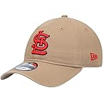 New Era MLB Core Classic 9TWENTY Adjustable Hat Cap One Size Fits All (St Louis Cardinals Khaki)