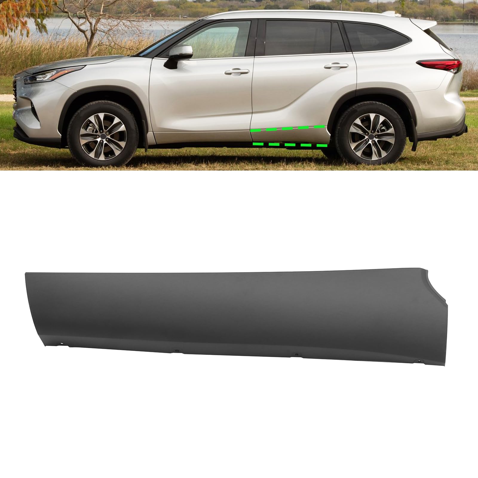 Amazon.com: FSHero Riding Lower Door Trim Fit for Highlander 2020