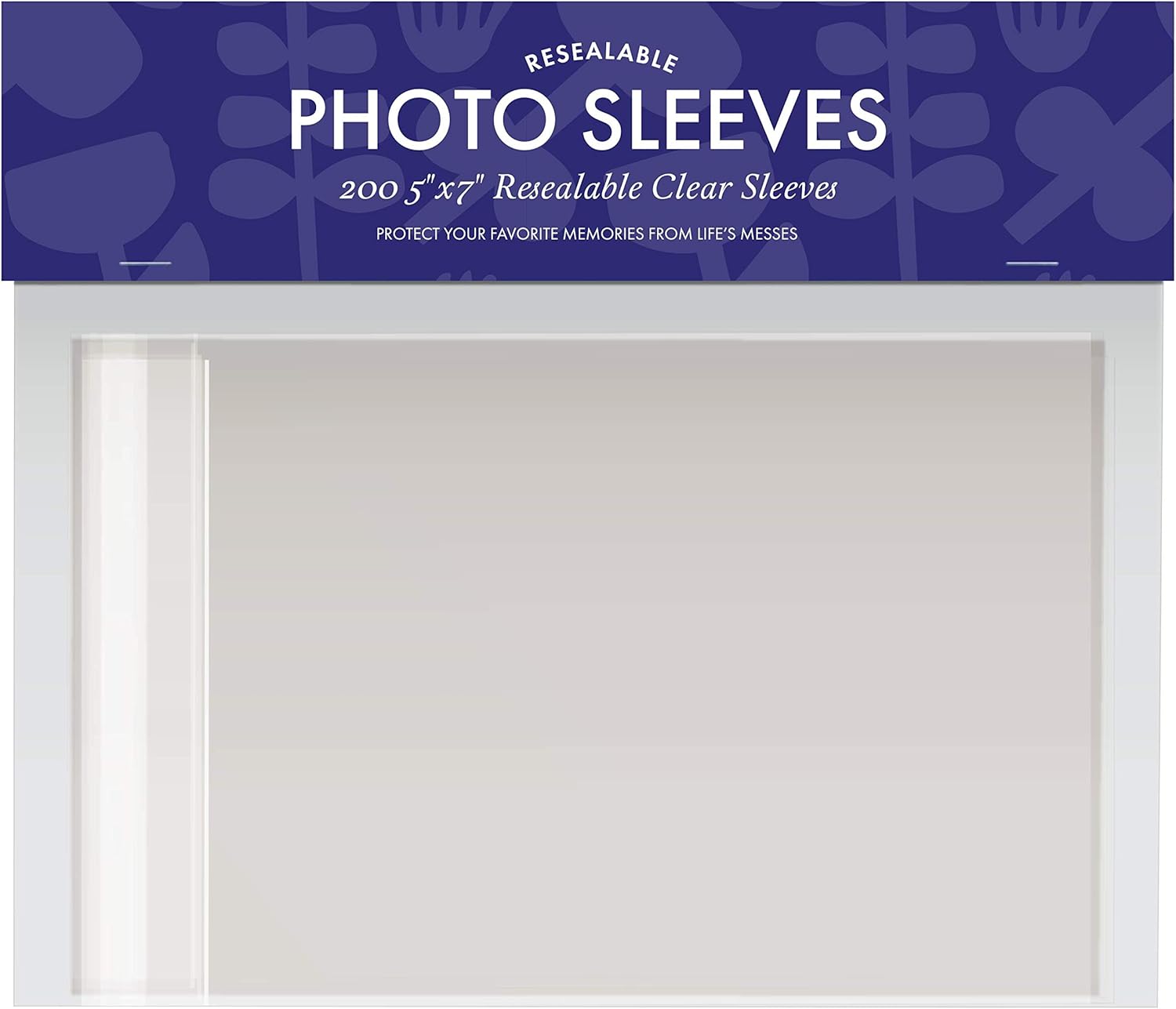 Jot & Mark 5x7 Photo Sleeves (200 Count) Crystal Clear Archival Plastic Sleeves