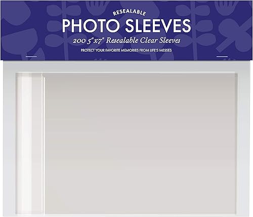 Miniatura 8 de Jot & Mark Fundas para fotos de 4 x 6 (200 unidades), fundas de plástico transparente con solapa resellable autoadhesiva, protector de imagen