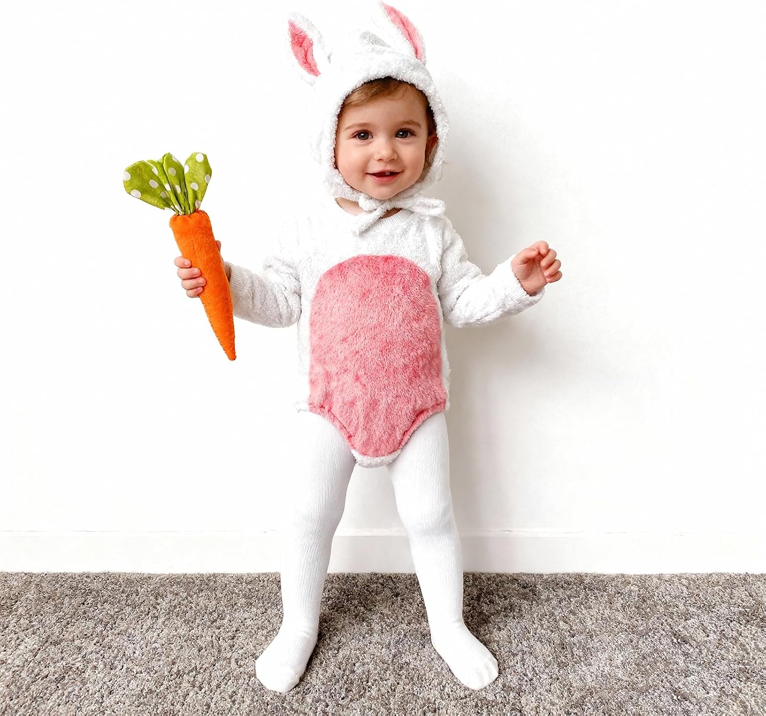 Bunny Ccostume Baby Girls Boys Romper Bunny Onesie Rabbit Hat Easter Outfit Animal Costume Newborn Infant