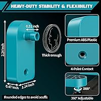 Vista 4 de Crivnhar Paquete de 2 soportes de cargador compatibles para Makita, cargadores de montaje para DC18RC DC18RD DC18RA DC18RF DC18SC DCB18SD DC18SF