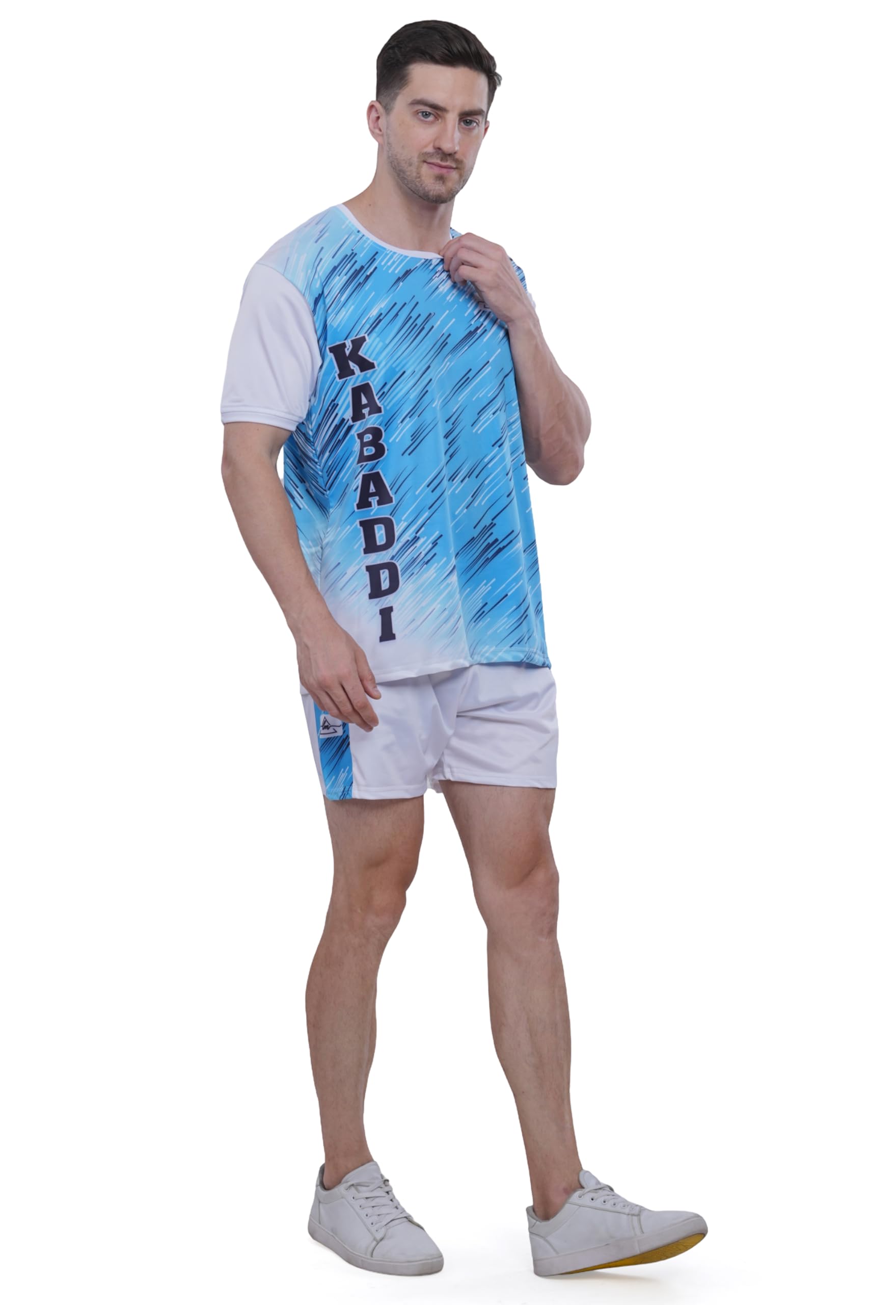 Kabaddi Kit -Orange Jersey with Shorts (IN, Alpha, XL, Regular)