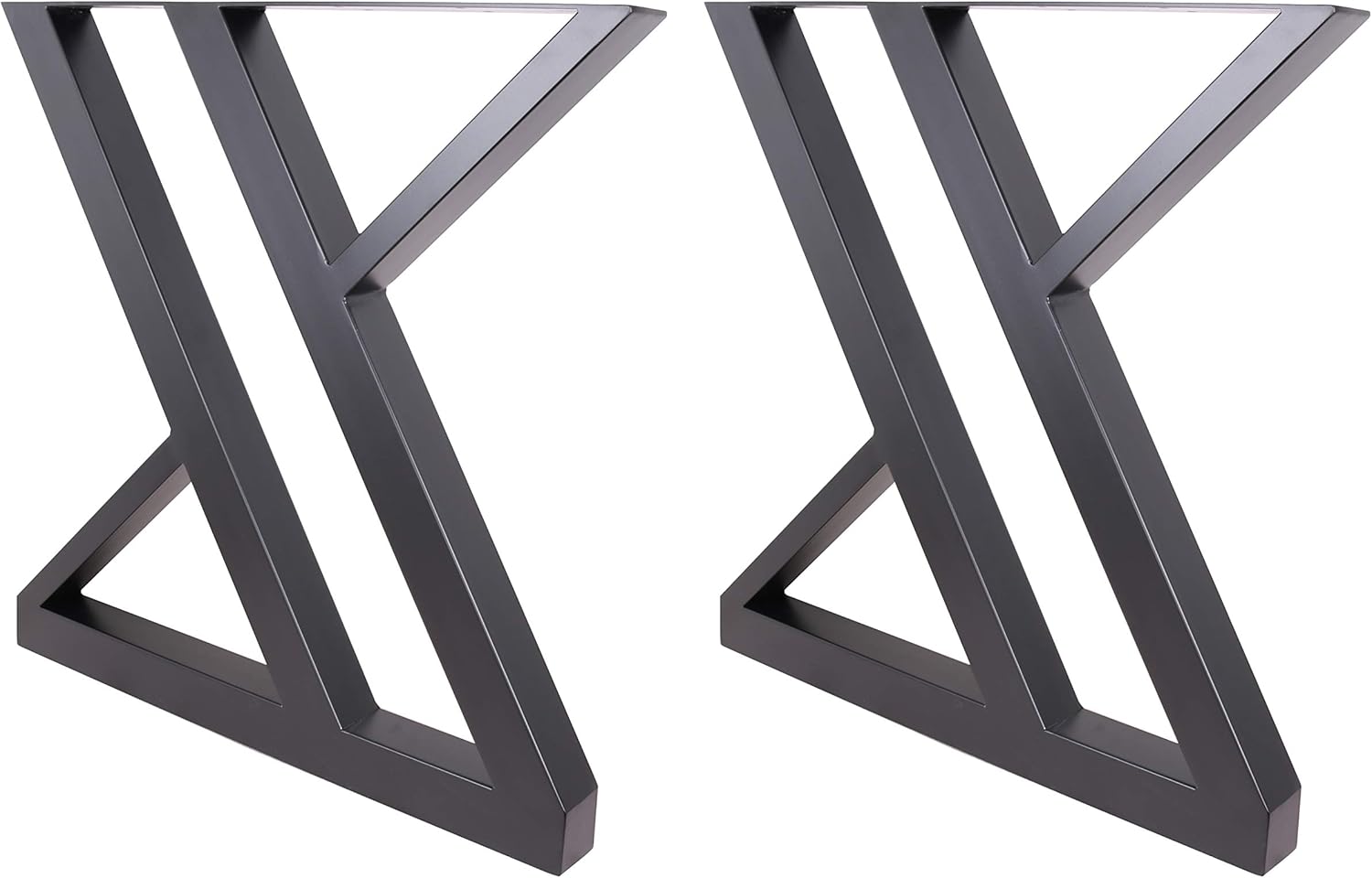ECLV 2 X 28" Dining Table Legs, ZShaped Steel Table Legs, Office Table