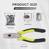 Vista 2 de 900 clips de jaula de alambre con anillo de cerdo, alicates de cerdo para valla de alambre de cerdo, alicates de clip para pájaros, codorniz