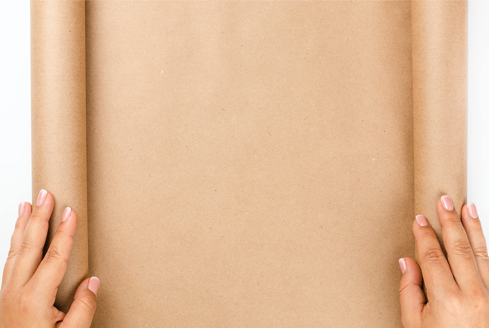 Rollo de papel kraft marrón de 450 mm, multiusos, reciclable, para envío, regalos postales, manualidades, manualidades (450 mm x 100 metros)