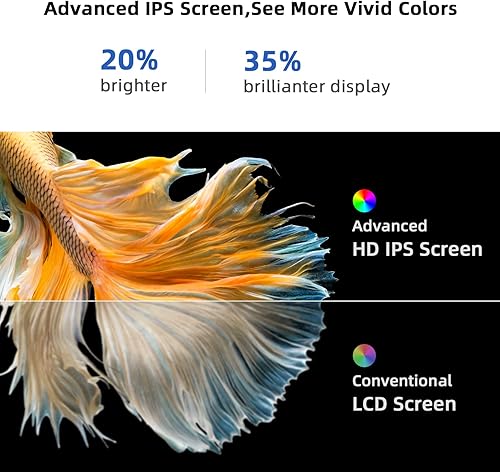 Miniatura 3 de TOMLOV DM201 Max - Microscopio digital para adultos + luz de cuello de cisne GL05, microscopio HDMI de 25 MP con pantalla IPS de 7 pulgadas,