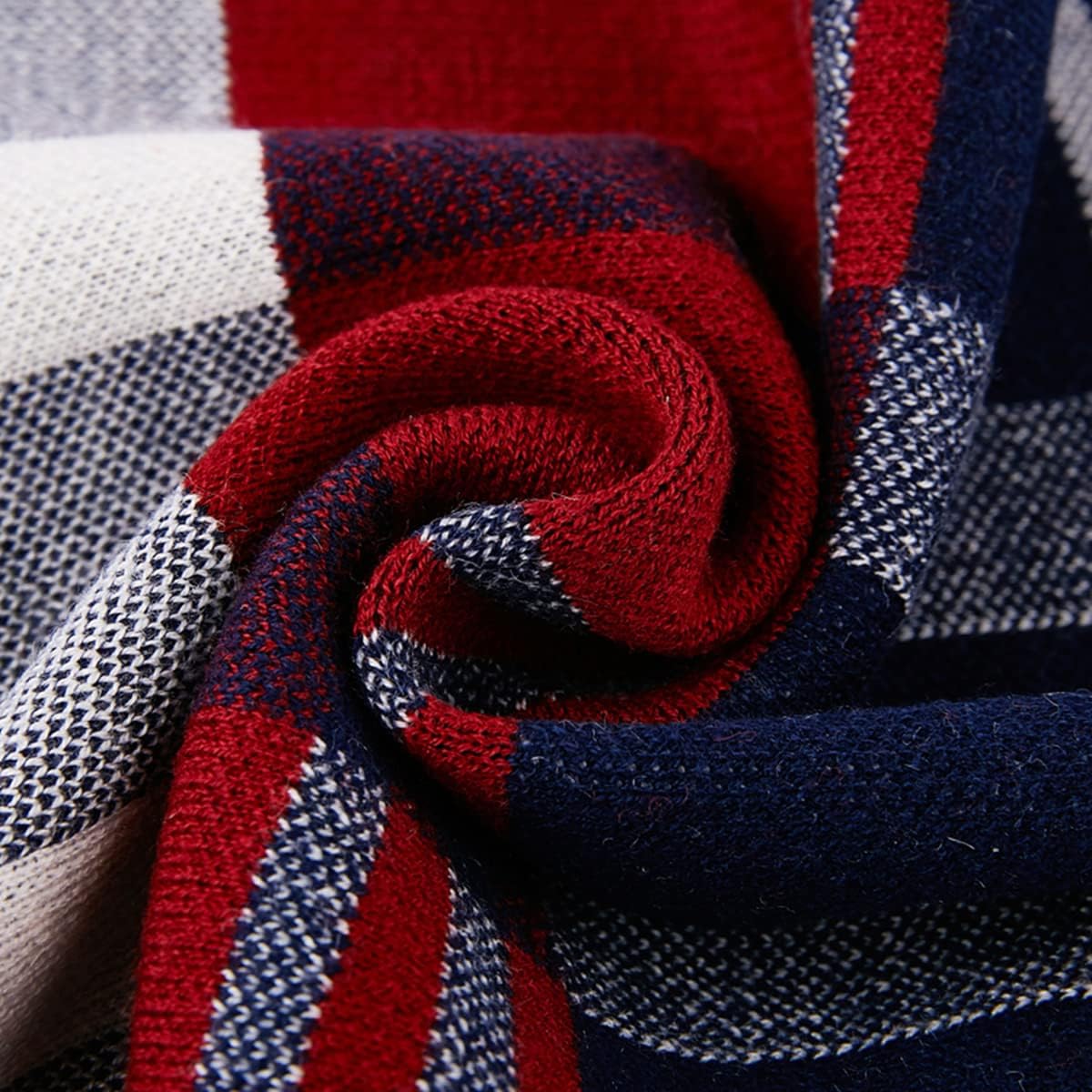 Mens Classic Winter Scarf Cashmere Winter Scarves Long Plain Fashion Formal Soft Scarf for Men - Image 3