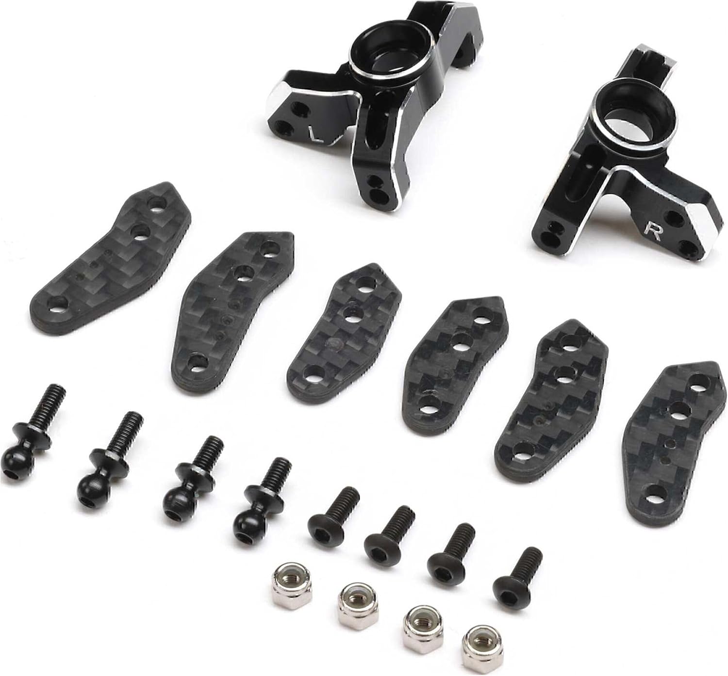 Horizon Hobby, LLC. Team Losi Racing TLR-1062 Spindle Set Aluminum Black: 22S Sprint