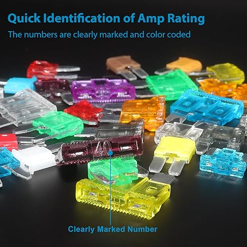 Miniatura 7 de Juego surtido de 408 fusibles para automóvil, mini LP Mini Micro2, fusibles de cuchilla ATO ATC APS ATS APR 2A 5A 7.5A 10A 15A 20A 25A 30A 35A 40A