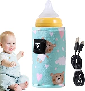 Portable Bottle Warmer, Baby Milk Warmer, 3Pcs Adjustable Car Bottle Temperator, Fast Heating Travel Accessories, Protective Sleeve for Outdoor | Mjölkvärmare för resetillbehör utomhus