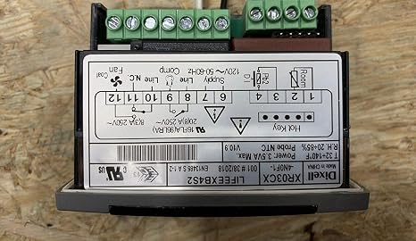 Dixell Temperature Controller XR03CX-4N0F1 Programmable-Commercial Refrigeration 120V