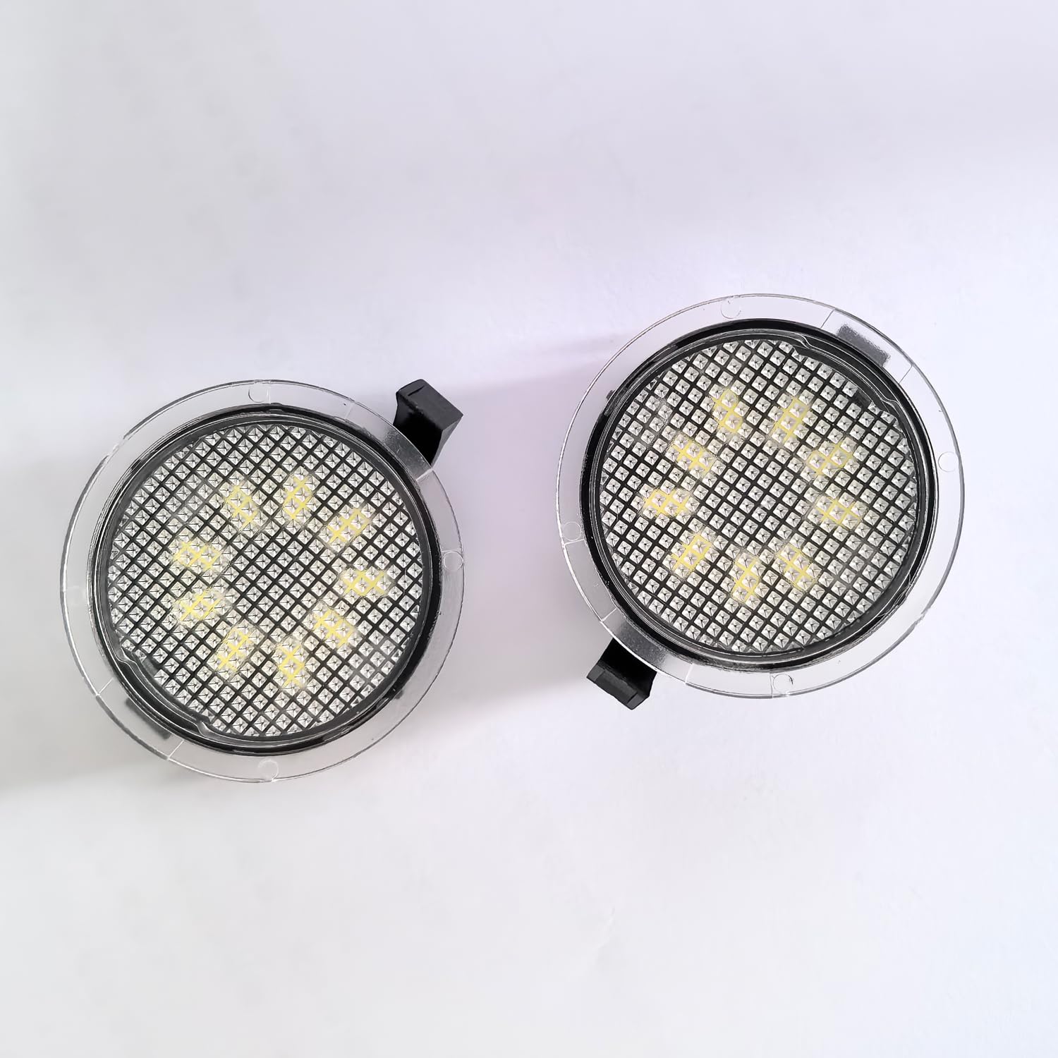 9.どるれく　フマル　リングライト　まとめ OKL CPARTS 2pcs set High power white LED Puddle Lights replacement