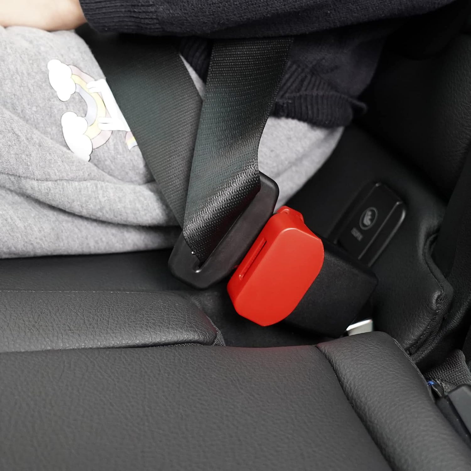GanEn Buckle Guard-Preventing Children Unbuckling Themselves While Driving (2 Pack) (Red) - Image 5