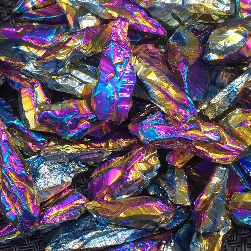 Miniatura 7 de Acxico 1 unids 3.53 oz titanio arco iris aura lemuriano cuarzo cristal punto curativo