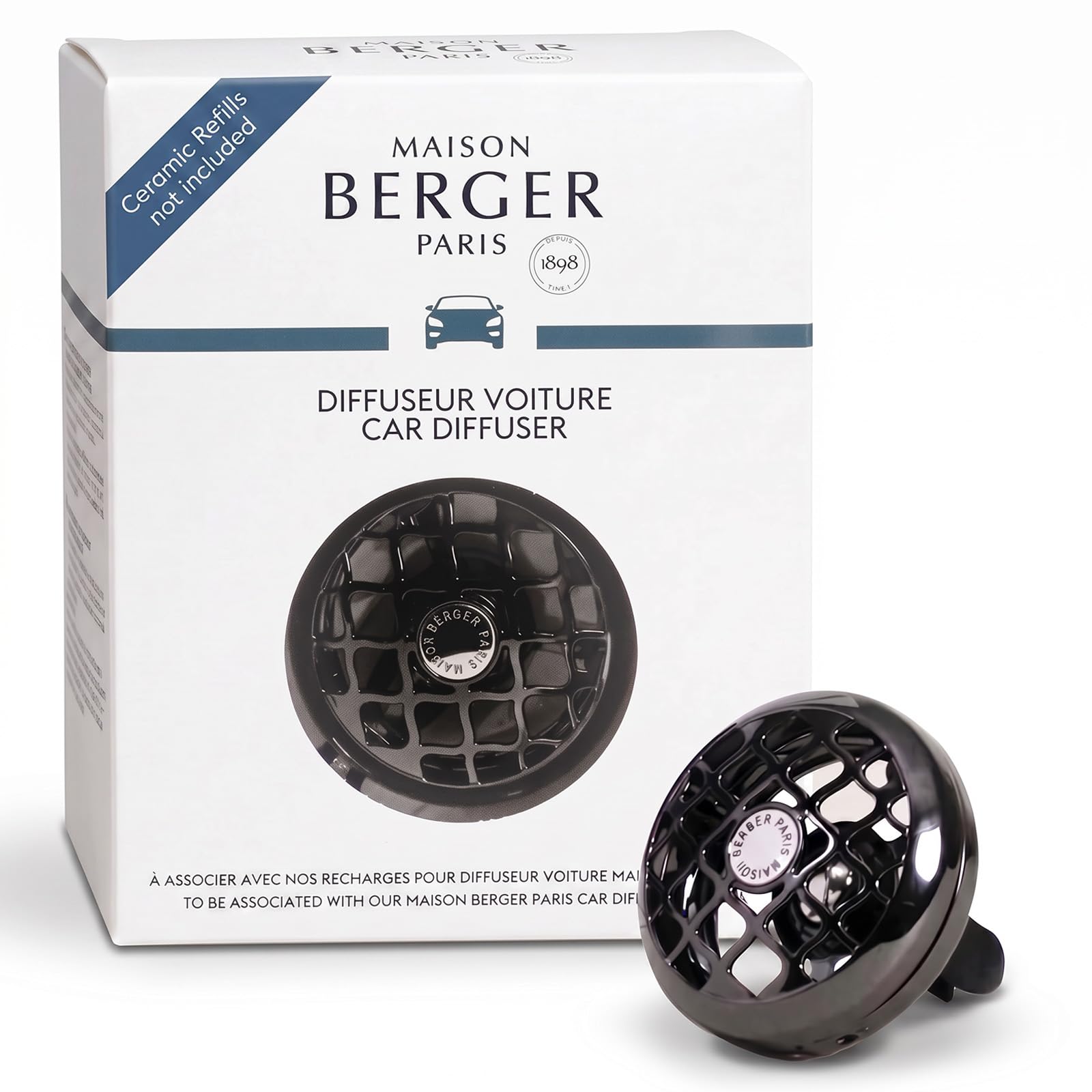 Lampe Berger Diffusore per auto Résonance Gun Métal