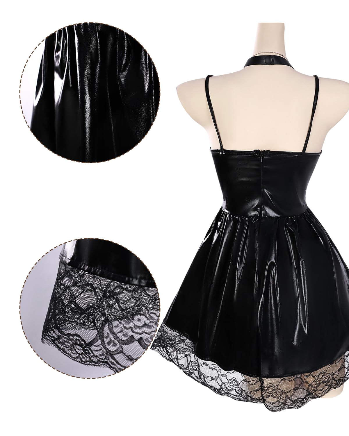 Death Note Misa Cosplay Disfraz Anime Cosplay Disfraz Mujer Negro Halloween Disfraces Carnaval Uniform
