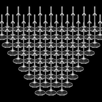 Menkxi 100 Pcs Acrylic Doll Stand Display Holder Clear Ideal Transparent Support for Dolls Action Figure Stand with Adjustable Waist Clip for 9, 10, 11 Inch Tall