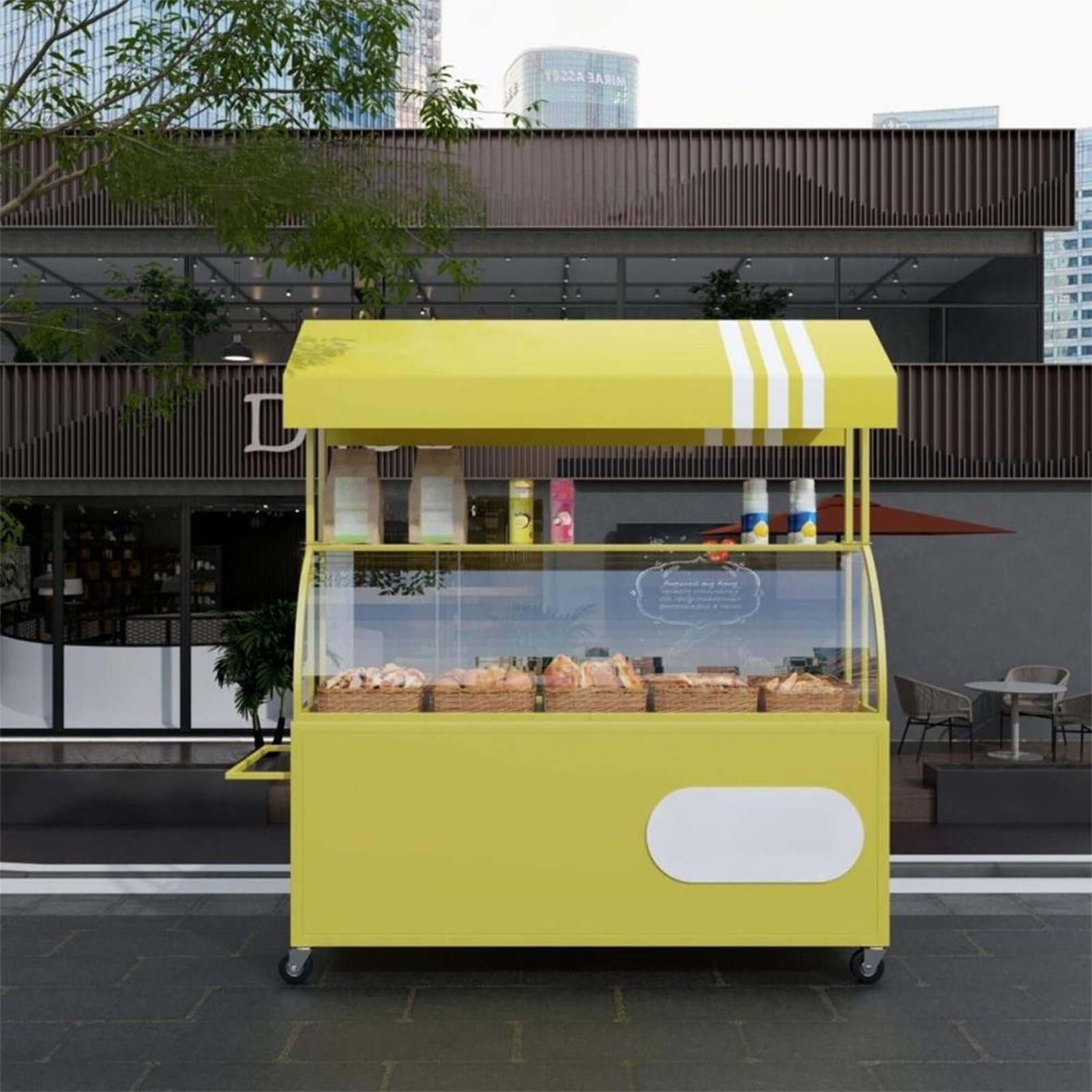le Carrello alimentare con baldacchino Street Food Vendor Ct per eventi e festival Portatile Commerciale Food Truck Outdoor Catering Equint Facile da installare