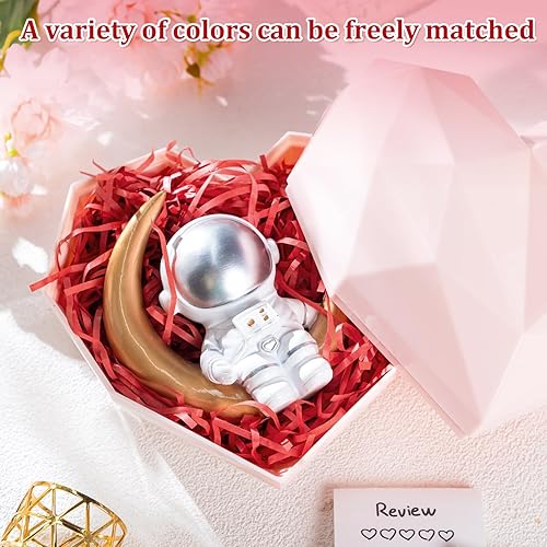 Miniatura 3 de Tigeen 3.5 libras 3.3 lbs, cesta de hierba de corte arrugado de papel de seda triturado de papel de relleno de confeti de papel arrugado de papel de