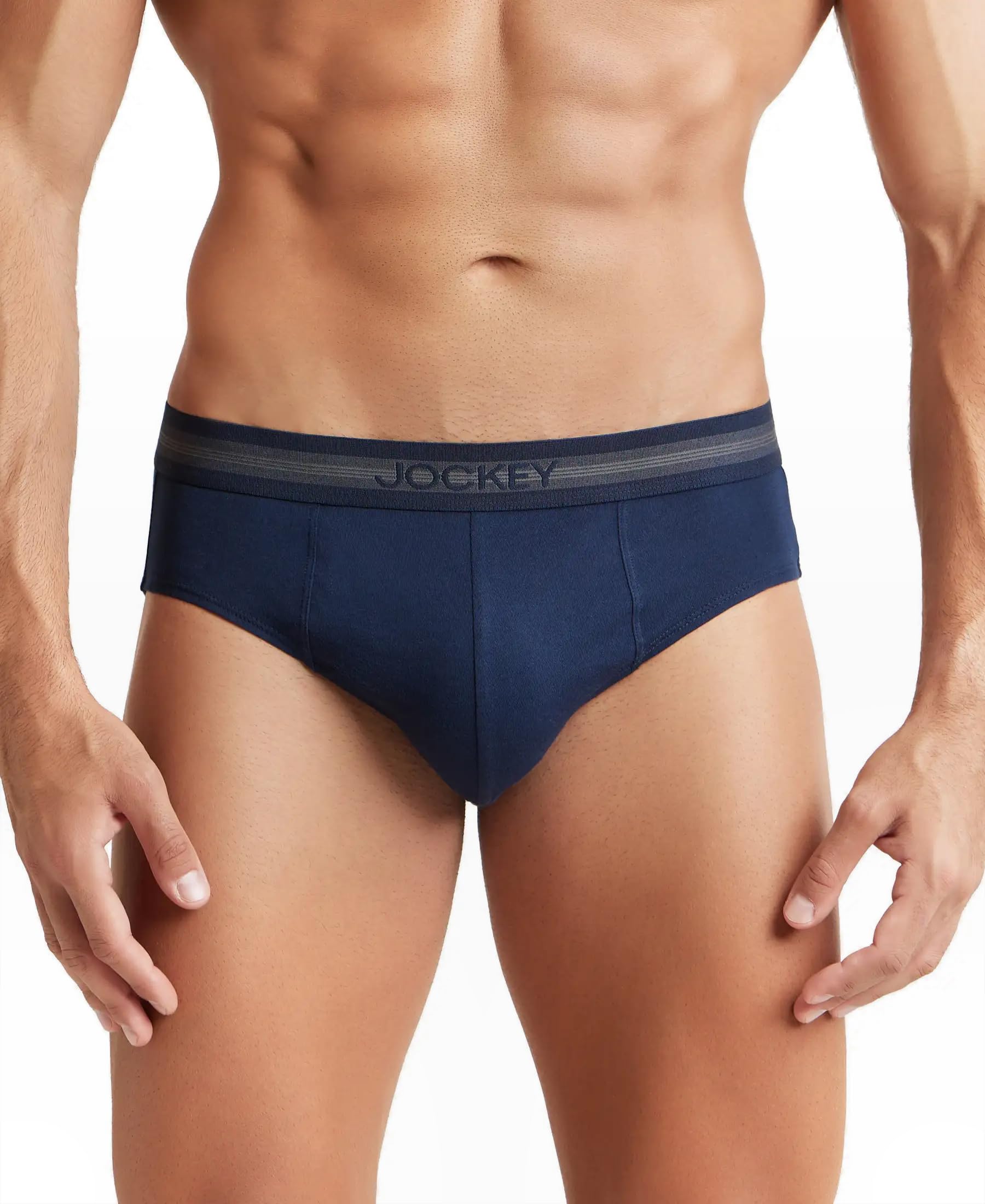 1010 Men's Super Combed Cotton Solid Brief with Stay Fresh Properties
