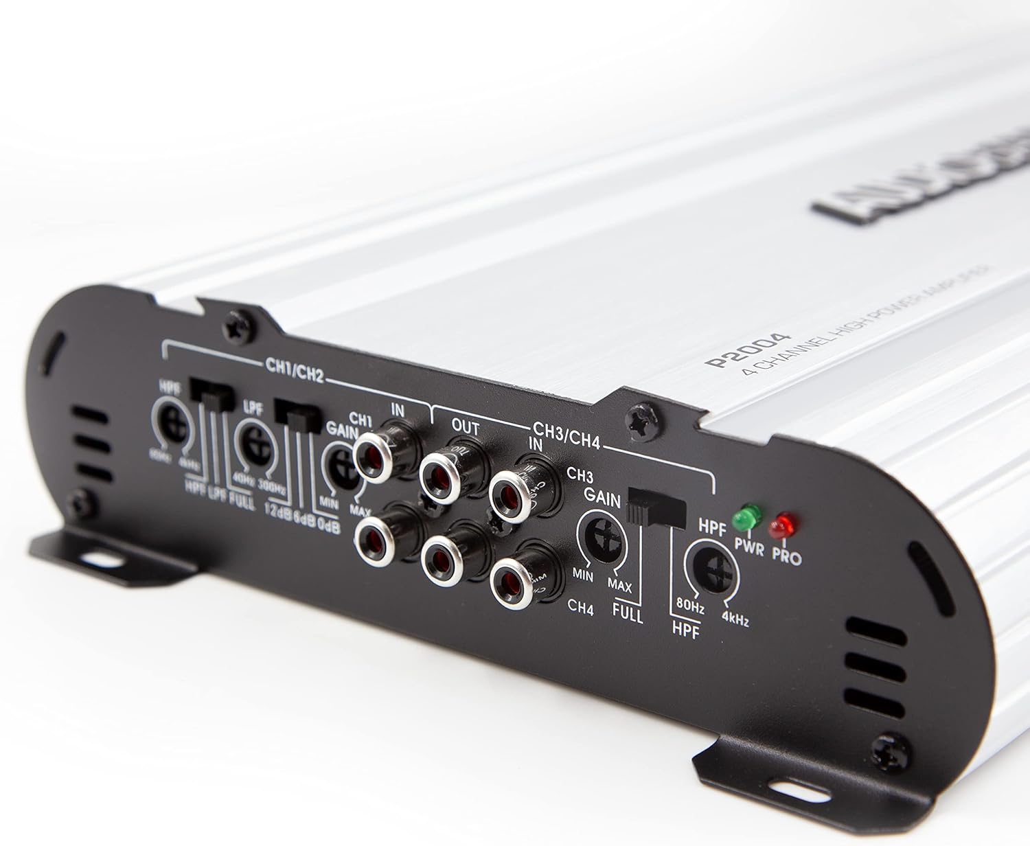 Audiobank 4 Channels 2000 WATTS Bridgedable Car Audio Stereo Amplifier P2004