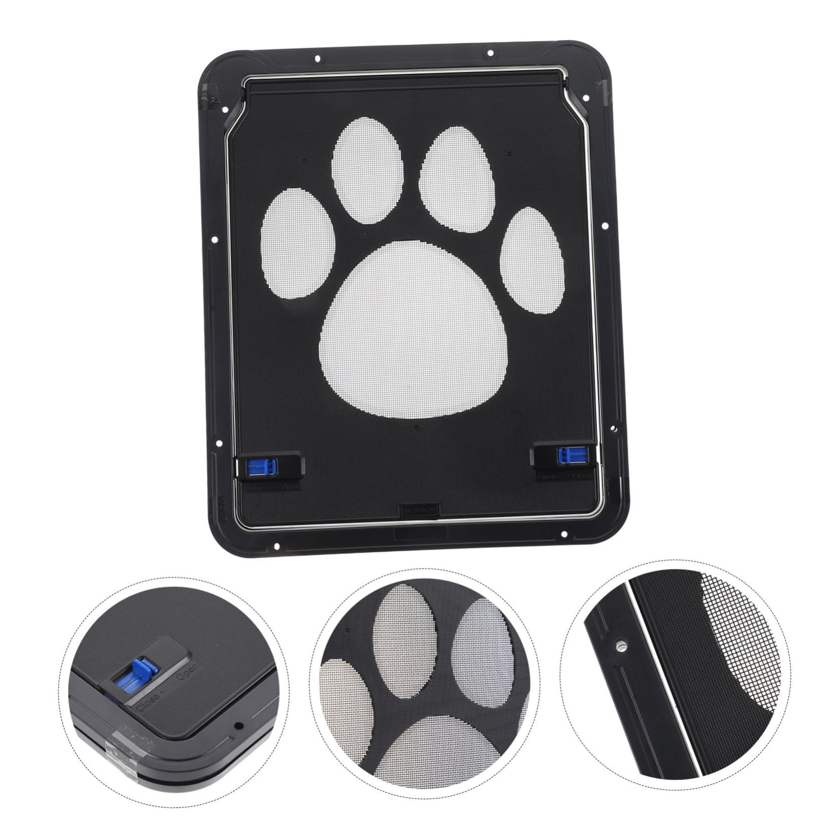 ibasenice 1 Ensemble Porte Moustiquaire pour Animaux Intelligente Chatière avec Verrouillage Automatique pour Petits Chiens et Dimensions Accessoire Pratique pour Intérieur et Extérieur