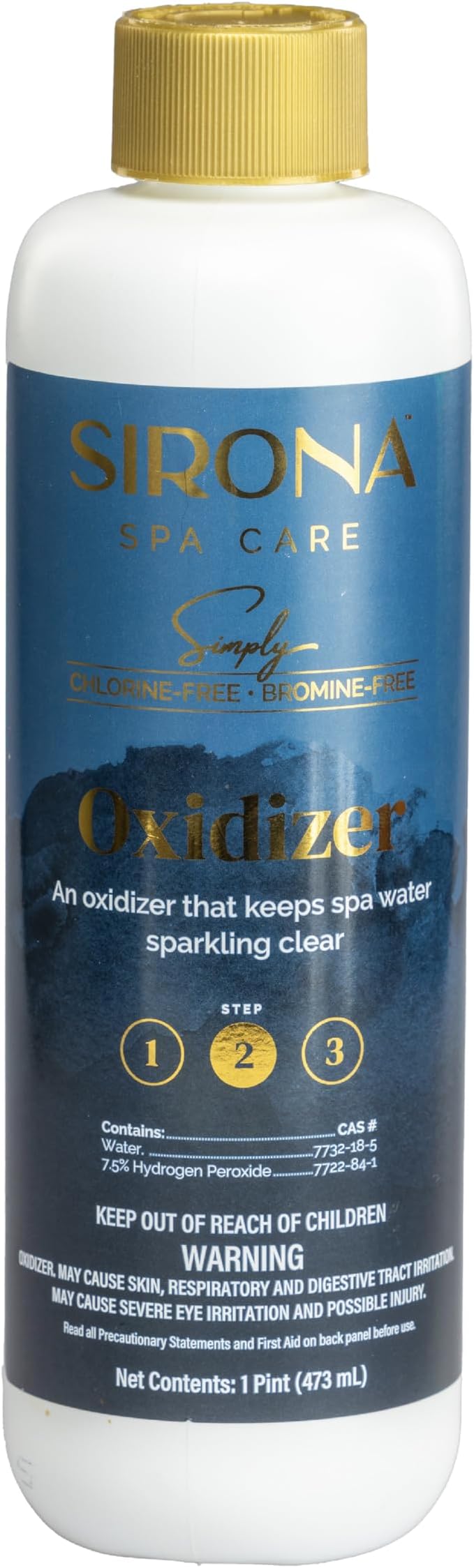 Sirona Spa Care Simply Oxidizer – Step 2 in the 3-Step Sirona Simply Chlorine-Free, Bromine-Free System for Spas & Hot Tubs, 32 fl oz (82137)