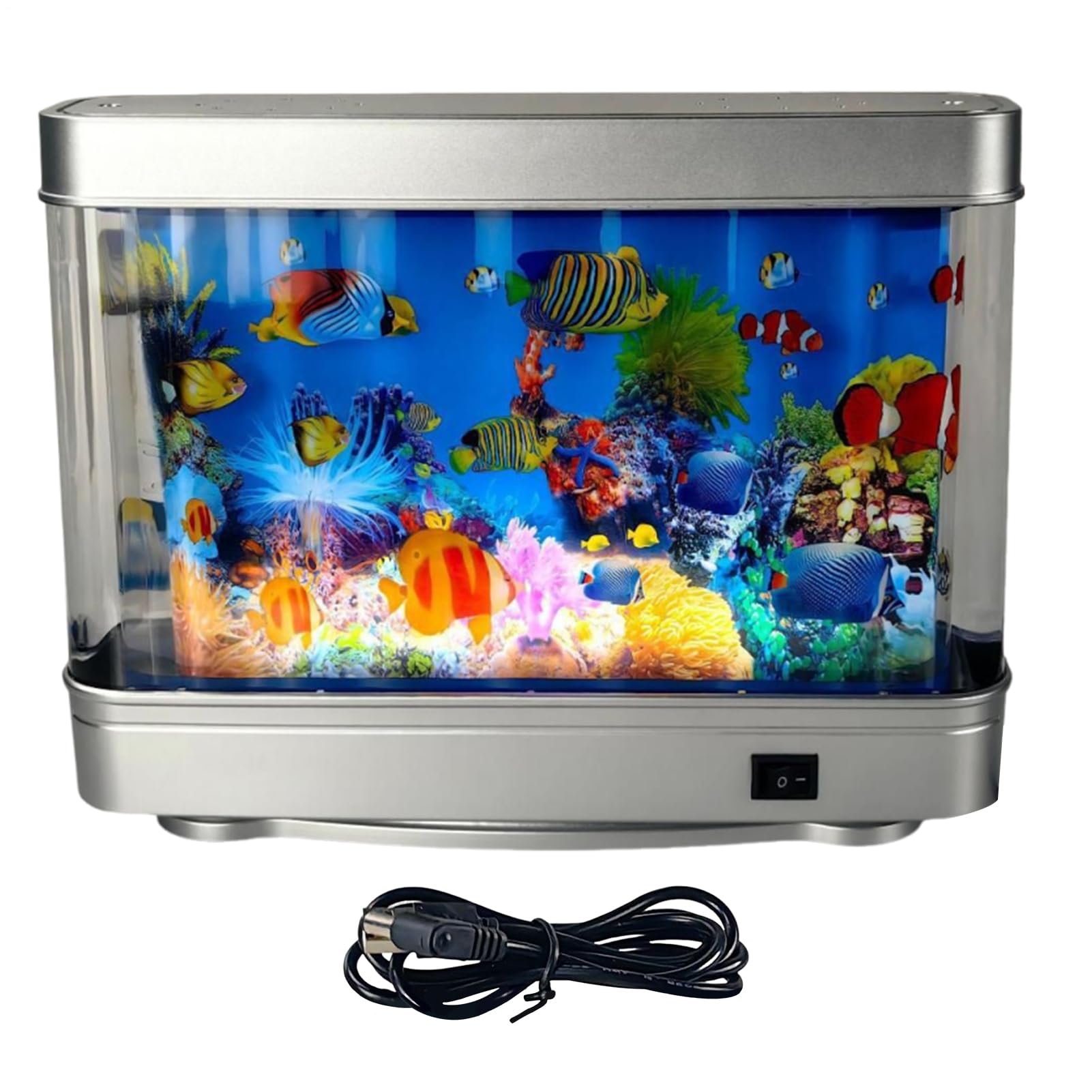 Aquarium artificiel anti-stress : lampe realiste et silencieuse contre les insomnies
