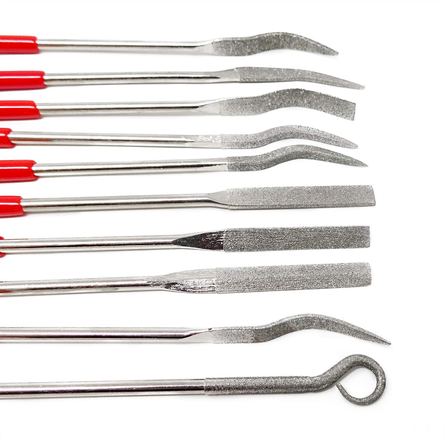 Lot De 10 Limes Aiguilles Diamantées (3 × 140 Mm) - Grain 150